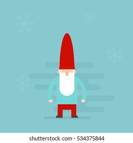 fairy dwarf. Flat character.