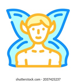 fairy fantasy character color icon vector. fairy fantasy character sign. isolated symbol illustration
