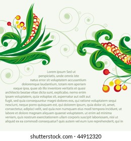 fondo floral de hadas