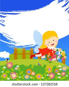 fairy and flower
