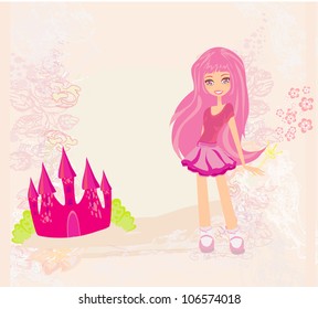 fairy flying above castle
