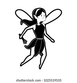 Fairy flying cartoon