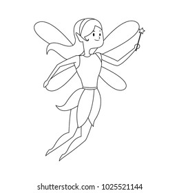 Fairy flying cartoon