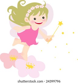 fairy girl . Vector illustration