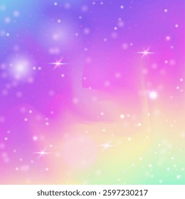 Fairy Gradient. Pink Magic Hologram. Princess Invitation. Holographic Abstract Mesh. Purple Girlish Pattern. Lilac Cosmic Background. Rainbow Glitter. Neon Fairy Gradient.
