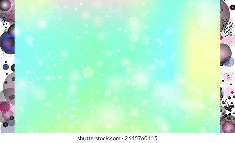 Gradiente de Fadas. Rosa Princesa Fundo E Holograma Bonito Unicórnio. Padrão Kawaii Roxo. Luz De Doce Cósmico Com Textura De Brilho Holográfico. Gradiente de fadas azul.