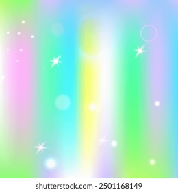 Fairy Gradient. Pink Princess Hologram. Rainbow Invitation. Iridescent Girlish Mesh. Purple Sparkles Pattern. Lilac Magical Background. Kawaii Backdrop. Cute Fairy Gradient.
