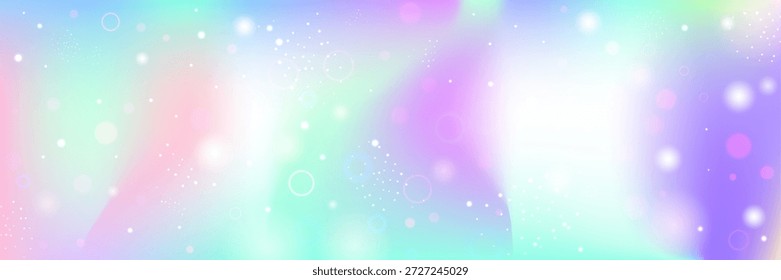 Gradiente de Fadas. Padrão De Princesa Rosa E Holograma Kawaii Bonito. Fundo de unicórnio roxo. Fundo De Neon Brilhante Da Galáxia, Céu E Luz Do Universo. Gradiente de fadas azul.