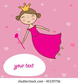  Fairy with heart magic wand.