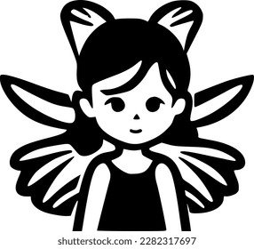 Fairy - High Quality Vector Logo - Vector illustration ideal for T-shirt graphic