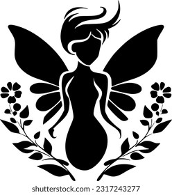 Fairy - High Quality Vector Logo - Vector illustration ideal for T-shirt graphic