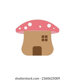 
Fairy House mushroom on a white background. Eps10.