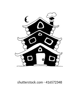 Fairy house, sketch for your design