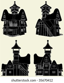 Fairy House Vector 01
