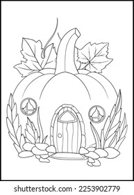 
Fairy Houses Adult Coloring Pages