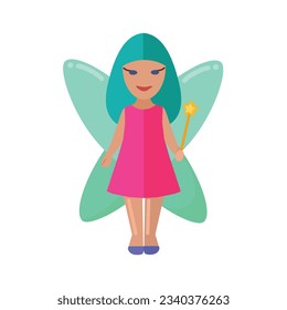 Fairy icon clipart avatar logotype isolated vector illustration