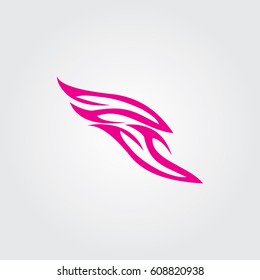 fairy icon logo fashion female
