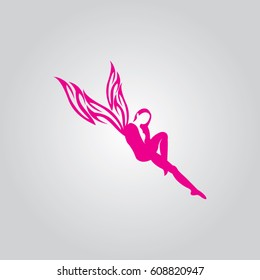 fairy icon logo fashion female