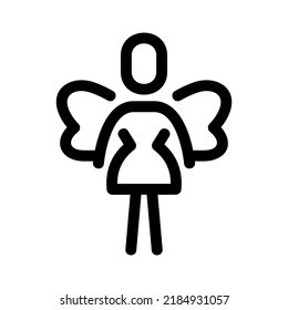 fairy icon or logo isolated sign symbol vector illustration - high quality black style vector icons
