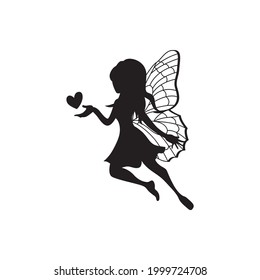 fairy icon logo vector art