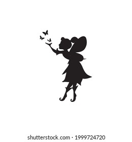 fairy icon logo vector art