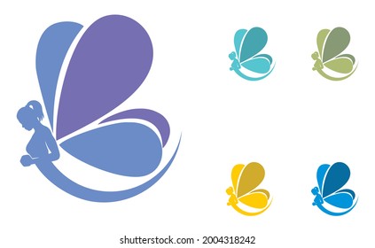 Fairy Icon Set .inspiration For Logo Symbol Icon And Poster