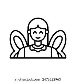 fairy icon from fairy tail icon set with simple outline style