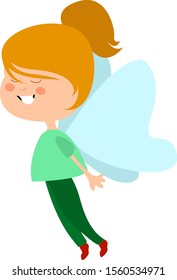Fairy, illustration, vector on white background.