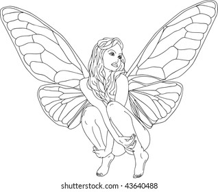 Fairy isolated on background