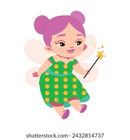 Fairy kids, cartoon of fairy, vector to fairy.