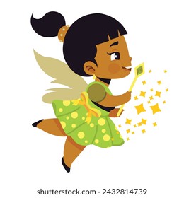 Fairy kids, cartoon of fairy, vector to fairy.