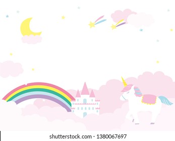 fairy land background vector illustration