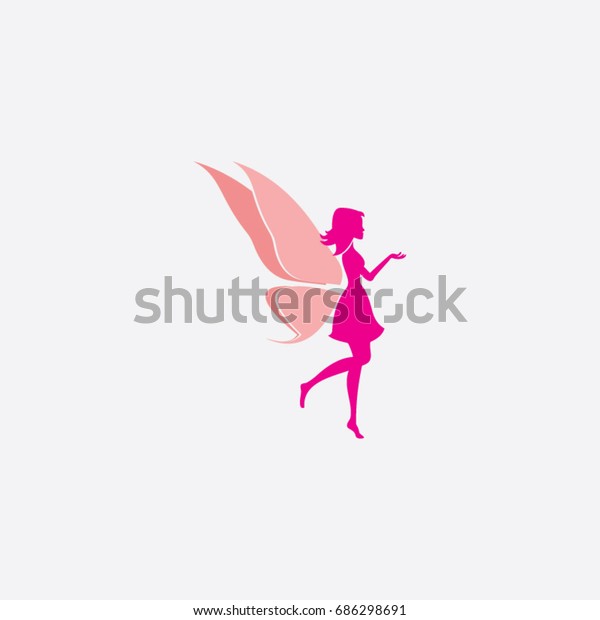 Fairy Logo Stock Vector (Royalty Free) 686298691