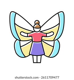 fairy magic color icon vector. fairy magic sign. isolated symbol illustration