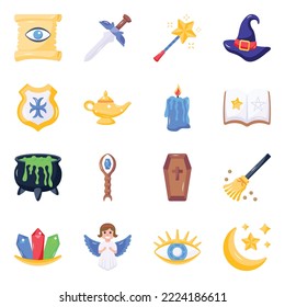 Faible- und Zauberflatsymbole

