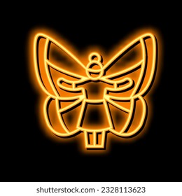 fairy magic neon light sign vector. fairy magic illustration