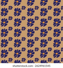 Fairy meadow with flowers seamless pattern. Cute feminine design 