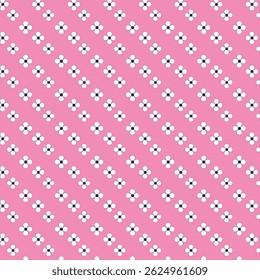 Fairy meadow with flowers seamless pattern. Cute feminine design 