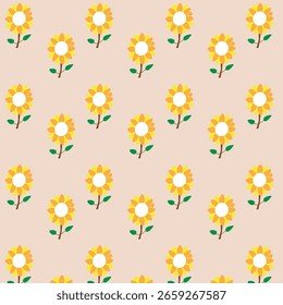 Fairy meadow with flowers seamless pattern. Cute feminine design	
