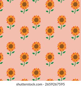 Prado de hadas con flores sin patrón. Lindo diseño femenino	
