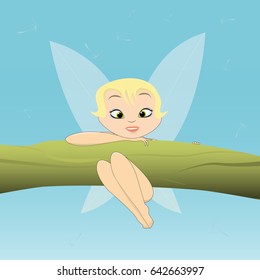 Fairy on a branch