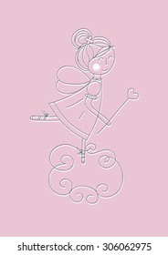 Fairy on a cloud / Pink Fairy
