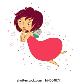 fairy on white background