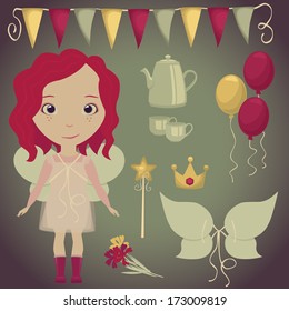 Fairy Party decoration elements