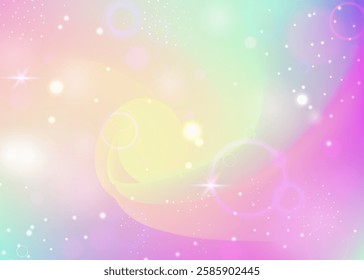 Fairy Pattern. Pink Girl Hologram. Kawaii Gradient. Iridescent Universe Mesh. Purple Mystical Background. Lilac Colorful Invitation. Unicorn Backdrop. Candy Fairy Pattern.