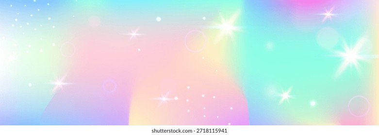 Patrón de hadas. Gradiente Kawaii Rosa Y Hermoso Holograma Mágico. Fondo de la princesa púrpura. Linda Textura Brillante Con Brillo De Caramelo Y Efecto De Acuarela. Patrón de hadas azules.