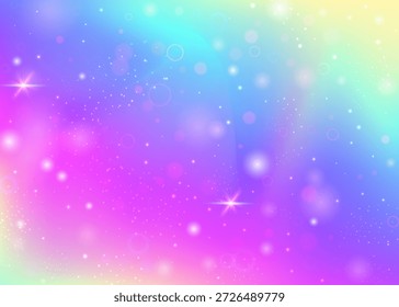 Padrão de Fadas. Convite Kawaii Rosa. História da Princesa. Pastel Iridescente Convidar. Holograma mágico roxo. Lilás Colorido Gradiente. Textura mágica. Padrão de Fadas do Sonho.