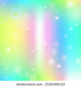 Fairy Pattern. Purple Kawaii Background. Princess Gradient. Iridescent Sparkles Effect. Pink Fantasy Invitation. Blue Mystical Hologram. Magic Glitter. Candy Fairy Pattern.