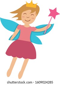 Fairy princess vector illustration design