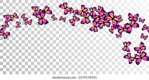 Fairy purple butterflies cartoon vector wallpaper. Summer little insects. Fancy butterflies cartoon girly illustration. Gentle wings moths patten. Fragile beings.